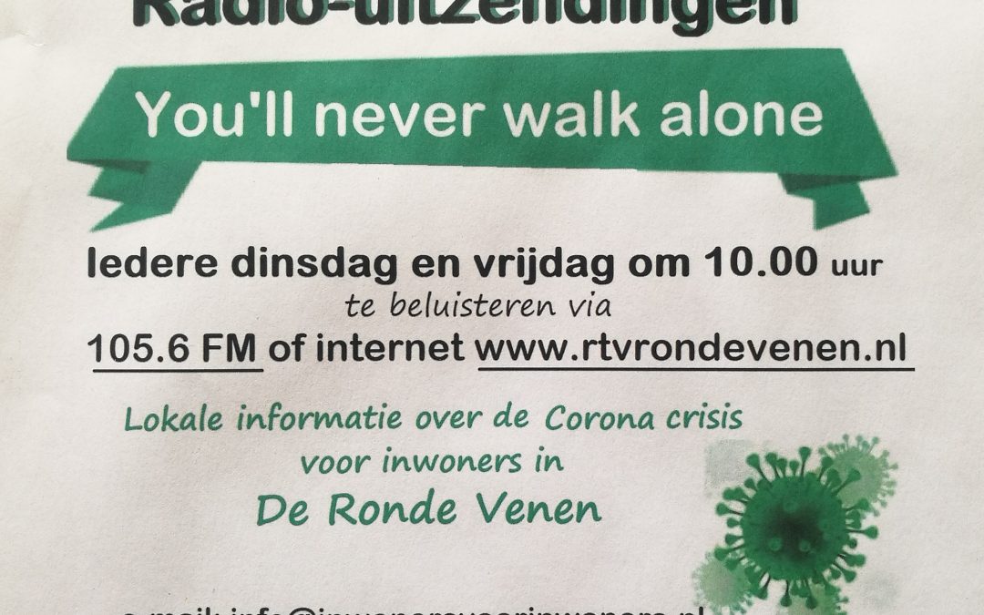 Steun en Toeverlaat in radiouitzending RTV – You’ll never walk alone